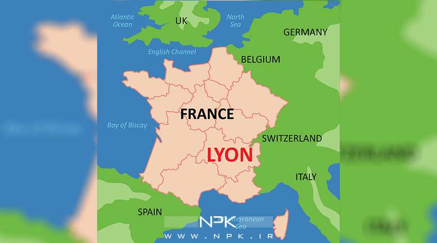 نقشه لیون فرانسه
