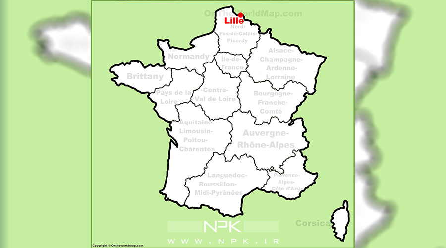 نقشه لیل فرانسه