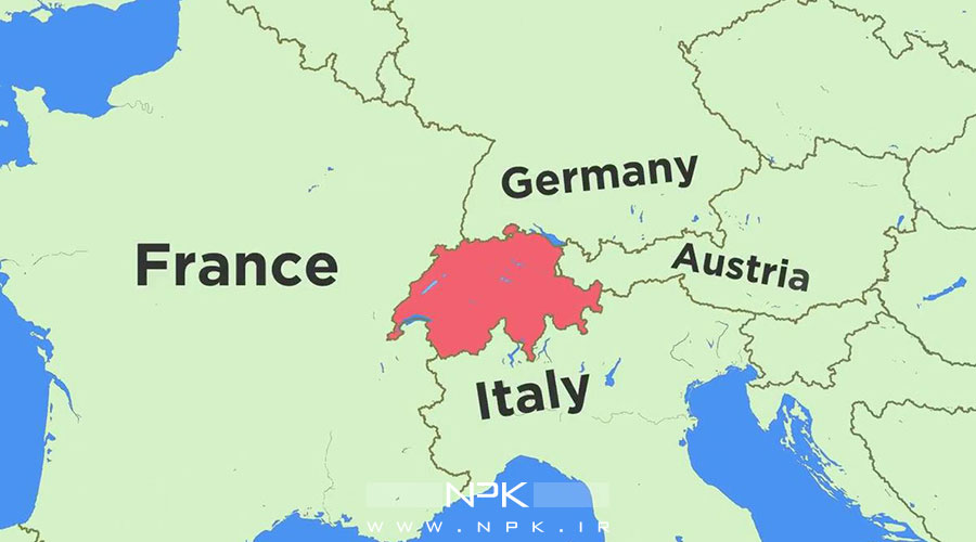 نقشه سوئیس